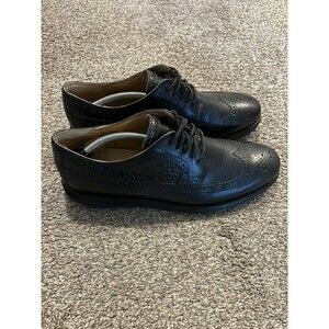 Cole Haan - LunarGrand Long WingTip - C12650 Size 12m- Black‎ Croc Print